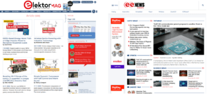 Elektor Mag and eeNews Europe websites 
