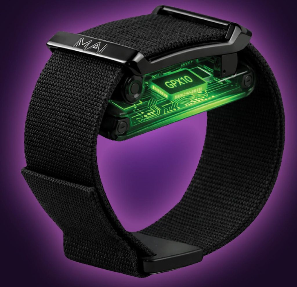 The Mai wearable uses the GPX10 AI microcontroller from Ambient Semiconductor